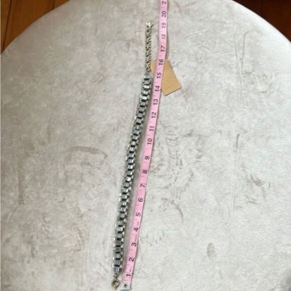 NWT *Lee Angel* Neiman Marcus *Gatsby* Crystal Baguette Necklace - Picture 8 of 8